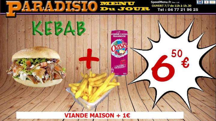 Formule kebab Saint Étienne