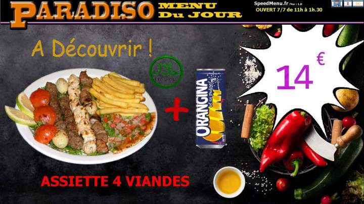 Kebab menu complet Saint Étienne