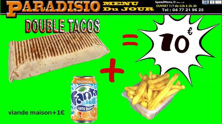 Offre menu kebab Saint Étienne